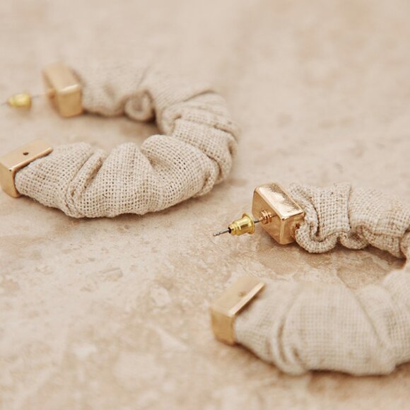 PrettyLittleThing Jewelry - Pretty Little Thing (PLT) Linen Hoops